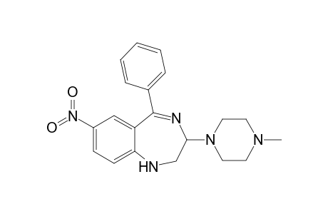 1H-1,4-Benzodiazepine, 2,3-dihydro-3-(4-methyl-1-piperazinyl)-7-nitro-5-phenyl-