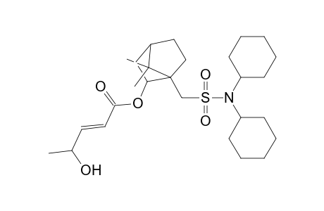 E-10-Dicyclohexylsulfamoyl-D-isobornyl 4-Hydroxypent-2-enoate