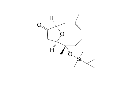 (1R,2S,5Z,8R)-2-[(tert-Butyldimethylsilyl)oxy]-2,6-dimethyl-11-oxabicyclo[6.2.1]-undec-5-en-9-one
