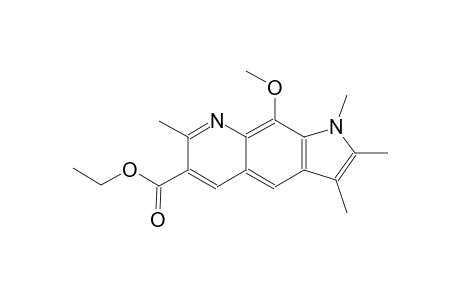 1H-pyrrolo[3,2-g]quinoline-6-carboxylic acid, 9-methoxy-1,2,3,7-tetramethyl-, ethyl ester