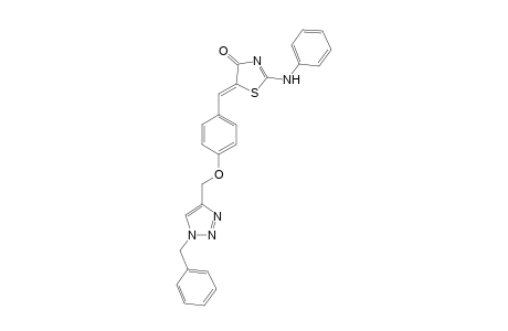 (Z)-5-(4-((1-Benzyl-1H-1,2,3-triazol-4-yl)methoxy)benzylidene)-2-(phenylamino)thiazol-4(5H)-one