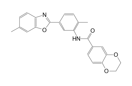 1,4-benzodioxin-6-carboxamide, 2,3-dihydro-N-[2-methyl-5-(6-methyl-2-benzoxazolyl)phenyl]-