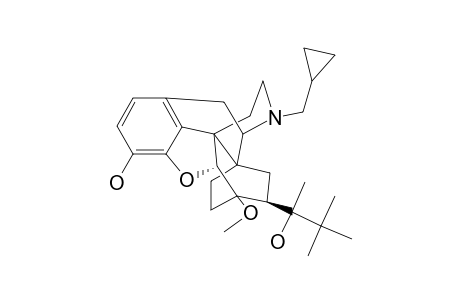 N-CYCLOPROPYLMETHYL-7-BETA-(1-[S]-HYDROXY-1,2,2-TRIMETHYLPROPYL)-6,14-ENDO-ETHANO-6,7,8,14-TETRAHYDRONORORIPAVINE;BUPRENORPHINE