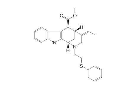 METHYL-4(E)-ETHYLIDENE-2-[2-(PHENYLTHIO)-ETHYL]-1,2,3,4,5,6-HEXAHYDRO-1,5-METHANOAZOCINO-[3,4-B]-INDOLE-6-BETA-CARBOXYLATE