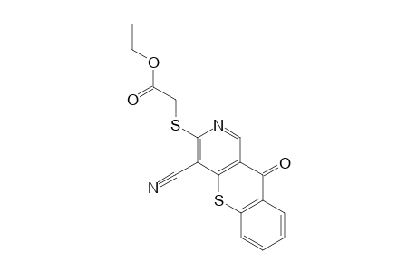 10-Oxo-3-[(ethoxycarbonyl)methylthio]-10[1H]-[1]benzothiopyrano[3,2-c]pyridine-4-carbonitrile