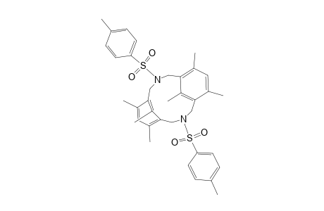 3,11-Diazatricyclo[11.3.1.15,9]octadeca-1(17),5,7,9(18),13,15-hexaene, 6,8,14,16,17,18-hexamethyl-3,11-bis[(4-methylphenyl)sulfonyl]-