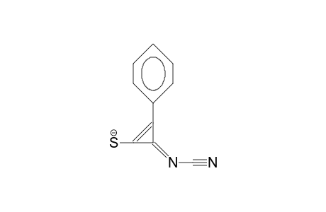 2-Cyanimino-3-phenyl-cyclopropen-1-thiolate anion