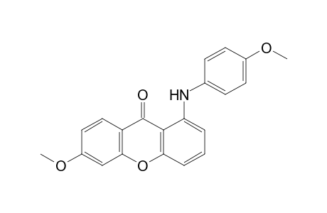 6-Methoxy-1-[(4-methoxyphenyl)amino]-9H-xanthrene-9-one