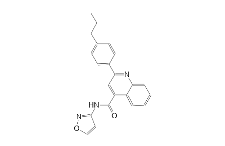 N-(3-isoxazolyl)-2-(4-propylphenyl)-4-quinolinecarboxamide