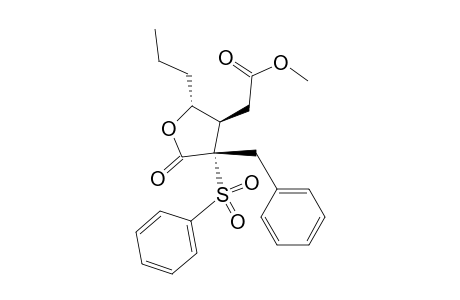 Methyl (2R,3R,4S)-[4-(Benzenesulfonyl)-4-benzyl-5-oxo-2-propyltetrahydrofuran-3-yl]acetate