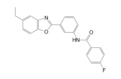 benzamide, N-[3-(5-ethyl-2-benzoxazolyl)phenyl]-4-fluoro-