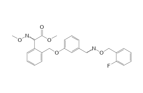 Benzeneacetic acid, 2-[[3-[[[(2-fluorophenyl)methoxy]imino]methyl]phenoxy]methyl]-alpha-(methoxyimino)-, methyl ester