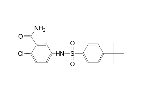 5-{[(4-tert-butylphenyl)sulfonyl]amino}-2-chlorobenzamide