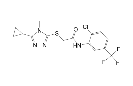 N-[2-chloro-5-(trifluoromethyl)phenyl]-2-[(5-cyclopropyl-4-methyl-4H-1,2,4-triazol-3-yl)sulfanyl]acetamide