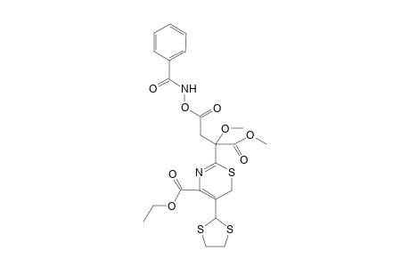 Methyl 2-[4-ethoxycarbonyl-5-(1,3-dithiolan-2-yl)-6H-1,3-thiazine-2-yl]-2-methoxy-2-O-methoxycarbonylbenzamidoethanoate
