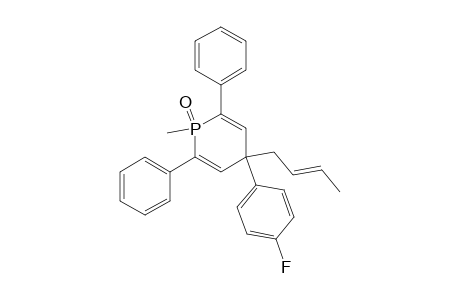 Phosphorin, 4-(2-butenyl)-4-(4-fluorophenyl)-1,4-dihydro-1-methyl-2,6-diphenyl-, 1-oxide, trans-