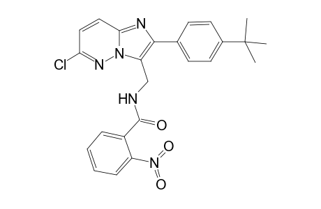 N-[[2-(4-tert-butylphenyl)-6-chloranyl-imidazo[1,2-b]pyridazin-3-yl]methyl]-2-nitro-benzamide