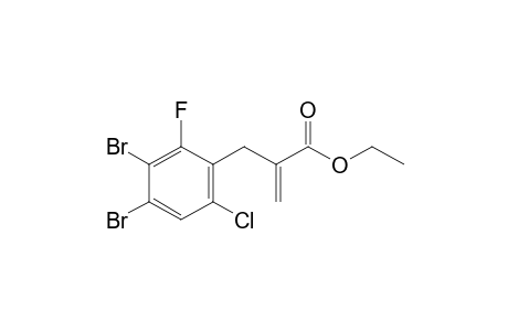 Ethyl 2-(3,4-dibromo-6-chloro-2-fluorobenzyl)acrylate