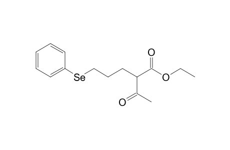 Ethyl 2-acetyl-5-benzeneselenylpentanoate