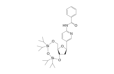 2-(N-Benzoylamino)-5-[3',5'-(1,1,3,3-tetraisopropyldisiloxane-1,3-diyl)-2'-deoxy-.beta.,D-ribofuranosyl]pyridine