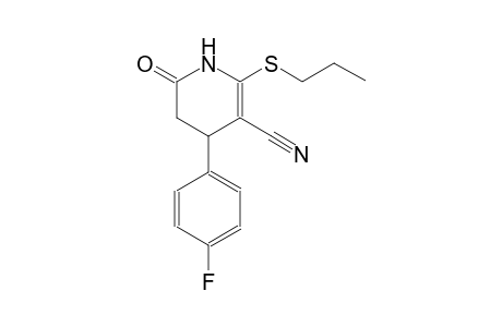3-pyridinecarbonitrile, 4-(4-fluorophenyl)-1,4,5,6-tetrahydro-6-oxo-2-(propylthio)-