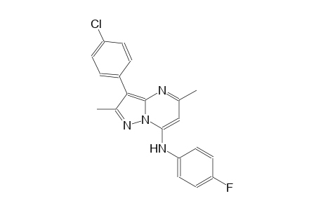 3-(4-chlorophenyl)-N-(4-fluorophenyl)-2,5-dimethylpyrazolo[1,5-a]pyrimidin-7-amine