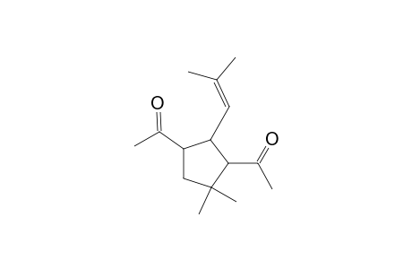 1-[3-acetyl-4,4-dimethyl-2-(2-methylprop-1-enyl)cyclopentyl]ethanone