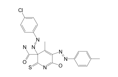 3-(PARA-CHLOROPHENYLAZO)-6-HYDROXY-4-METHYL-2-THIOXO-5-(PARA-TOLYLAZO)-2,3-DIHYDROPYRIDINE-3-CARBOXAMIDE