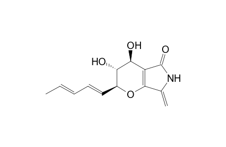 (2S,3R,4S)-3,4-dihydroxy-7-methylene-2-[(1E,3E)-penta-1,3-dienyl]-3,4-dihydro-2H-pyrano[2,3-c]pyrrol-5-one