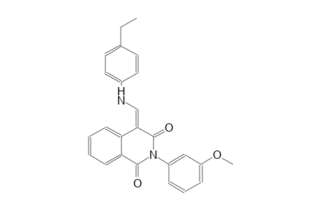 1,3(2H,4H)-isoquinolinedione, 4-[[(4-ethylphenyl)amino]methylene]-2-(3-methoxyphenyl)-, (4E)-