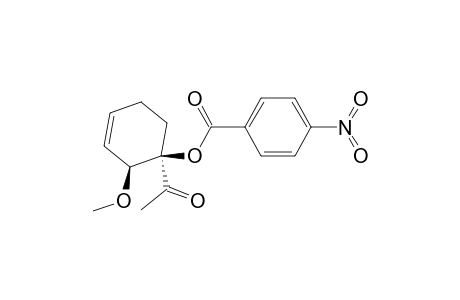 [1R*,2S*]-1-acetyl-2-methoxy-3-cyclohexen-1-yl p-nitrobenzoate