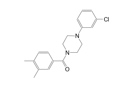 1-(3-chlorophenyl)-4-(3,4-dimethylbenzoyl)piperazine