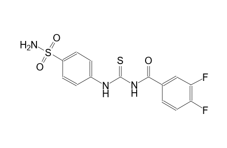 4-({[(3,4-difluorobenzoyl)amino]carbothioyl}amino)benzenesulfonamide