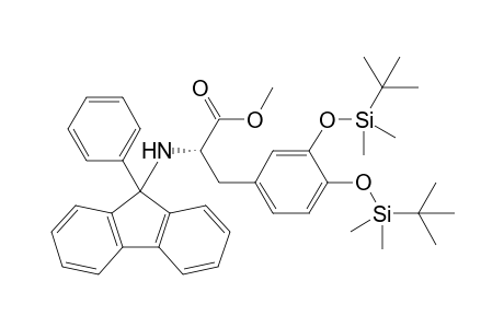 Methyl (S)-2-[N-(9-phenylfluoren-9-yl)amino]-3-[3,4-bis(tert-butyldimethylsilyloxy)phenyl]propanoate