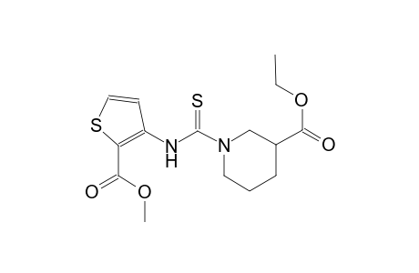 3-piperidinecarboxylic acid, 1-[[[2-(methoxycarbonyl)-3-thienyl]amino]carbonothioyl]-, ethyl ester