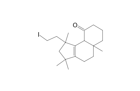 (1S,5AS, 9aS)-1-(2'-iodoethyl)-1,3,3,5a-tetramethyl-9-oxo-2,3,4,5,5a,6,7,8,9,9a-decahydro-1H-benz-[E]-indene