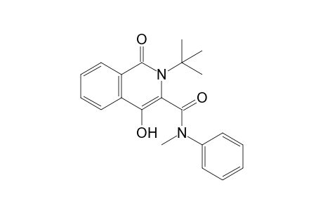 4-Hydroxy-N-methyl-2-t-butyl-1-oxo-N-phenyl-1,2-dihydroisoquinoline-3-carboxamide