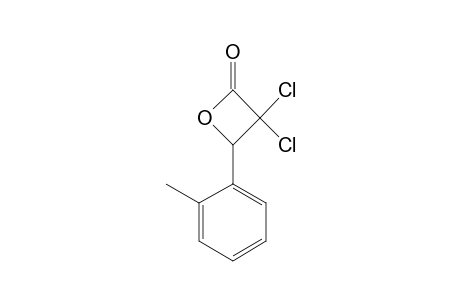 3,3-DICHLORO-4-o-TOLYL-2-OXETANONE