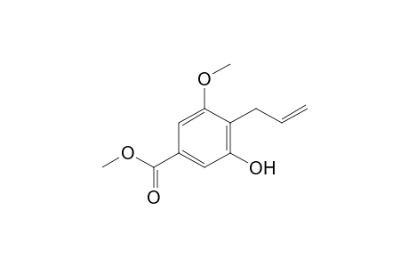 4-allyl-5-hydroxy-m-anisic acid, methyl ester