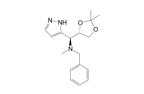 (2R,4'S)-Benzyl-[(2',2'-dimethyl-1,3-dioxolan-4'-yl)(2H-pyrazol-3-yl)methyl]methylamine