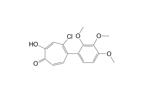 4-chloro-2-hydroxy-5-(2',3',4'-trimethoxyphenyl)cyclohepta-2,4,6-trien-1-one