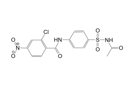 N-{4-[(acetylamino)sulfonyl]phenyl}-2-chloro-4-nitrobenzamide