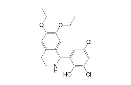 2,4-bis(chloranyl)-6-(6,7-diethoxy-1,2,3,4-tetrahydroisoquinolin-1-yl)phenol