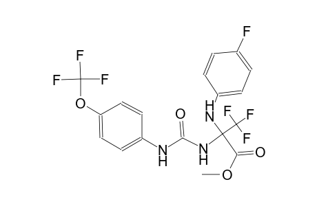 alanine, 3,3,3-trifluoro-N-(4-fluorophenyl)-2-[[[[4-(trifluoromethoxy)phenyl]amino]carbonyl]amino]-, methyl ester