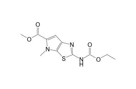 5-carboxy-6-methyl-6H-pyrrolo[3,2-d]thiazole-2-carbamic acid, 2-ethyl 5-methyl ester
