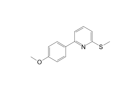 2-(4-Methoxyphenyl)-6-methylthiopyridine