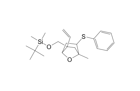 2-exo-[(tert-butyldimethylsiloxy)methyl]-2-exo-ethenyl-4-methyl-5-endo-(phenylthio)-7-oxabicyclo[2.2.1]heptane