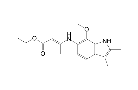 2-butenoic acid, 3-[(7-methoxy-2,3-dimethyl-1H-indol-6-yl)amino]-,ethyl ester, (2E)-
