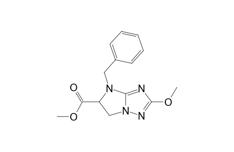 2-Methoxy-4-(phenylmethyl)-5,6-dihydroimidazo[1,2-b][1,2,4]triazole-5-carboxylic acid methyl ester