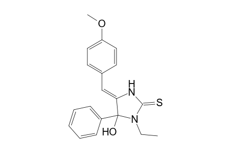 1-Ethyl-5-hydroxy-4-(4-methoxybenzylidene)-5-phenylimidazolidine-2-thione
